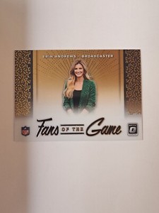 Erin Andrews 2019 Donruss Optic Football Fans of the Game #FG-1 In Toploader 