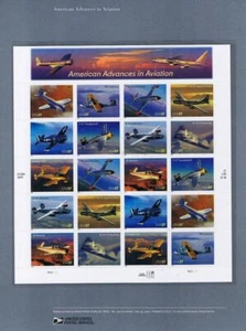 #740 37c Advances in Aviation MS20 #3916-3925 USPS Commemorative Stamp Panel - Picture 1 of 1