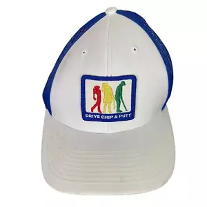 Golf Drive Chip Putt Mütze weiß verstellbar Kappe bestickt Golfen Logo Herren Damen - Bild 1 von 11