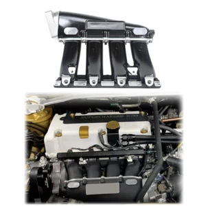 Collettore Aspirazione Street Nero Per Honda K20 K24 K-Series K-Swap CR-V Alluminio - Foto 1 di 9