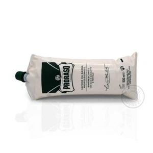 PRORASO Shaving Cream Bladder Green Eucalyptus & Menthol XL Barber Size 500ml - Picture 1 of 3