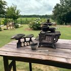 RARE! Vintage Salesman's Sample/Doll House Cast Iron QUEEN Mini Stove & Scale