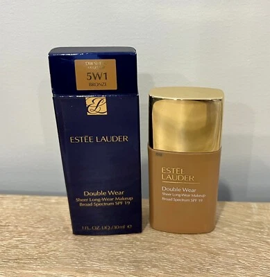 Estee Lauder Double Wear Sheer Long-wear Makeup SPF 19 5W1 BRONZE 1 oz/ 30ml - Image 1 of 3