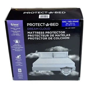 Protect A Bed Dream Cloud Mattress Protector King 78" X 80" Dust Mite Barrier - Picture 1 of 3