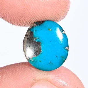 4.15 Ct Certified Natural Persian Turquoise Cabochon Loose Gemstone Turquoise - Picture 1 of 2