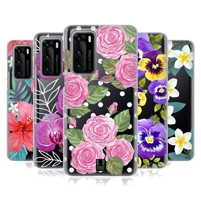 HEAD CASE DESIGNS WATERCOLOUR FLOWERS 2 SOFT GEL CASE FOR HUAWEI PHONES - Image 1 of 4
