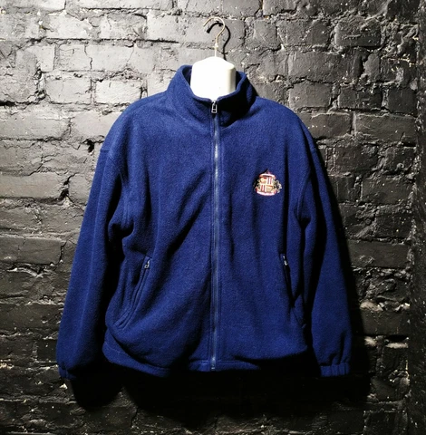 Sunderland Fleece Jacket with zipper dark blue with pockets Nylon size S Cover