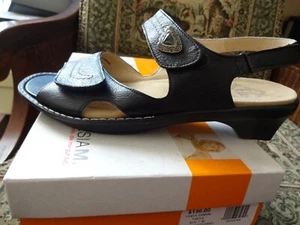 Theresia M. Women Sandal, Tanya, Black, Leather, US Size 7 M, UK Size 4 1/2 - Picture 1 of 5