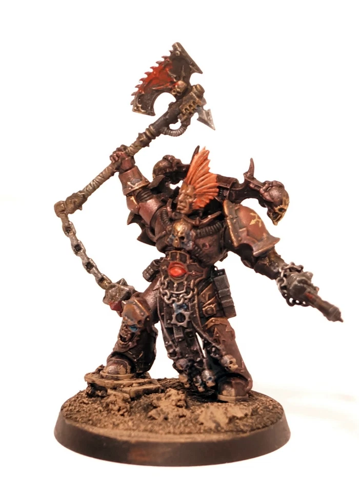 Blood Wolves Khorne Lord, Axe of Fury, Warhammer 40K Chaos Space Marines  - Image 1 of 4