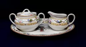 Vintage Noritake Lazarre Zucker, Milchkännchen & Platte Set - Bild 1 von 9