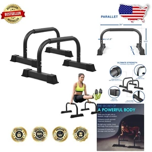 Non-Slip Push Up Stand Parallettes - Calisthenics Equipment for All Levels - Picture 1 of 7