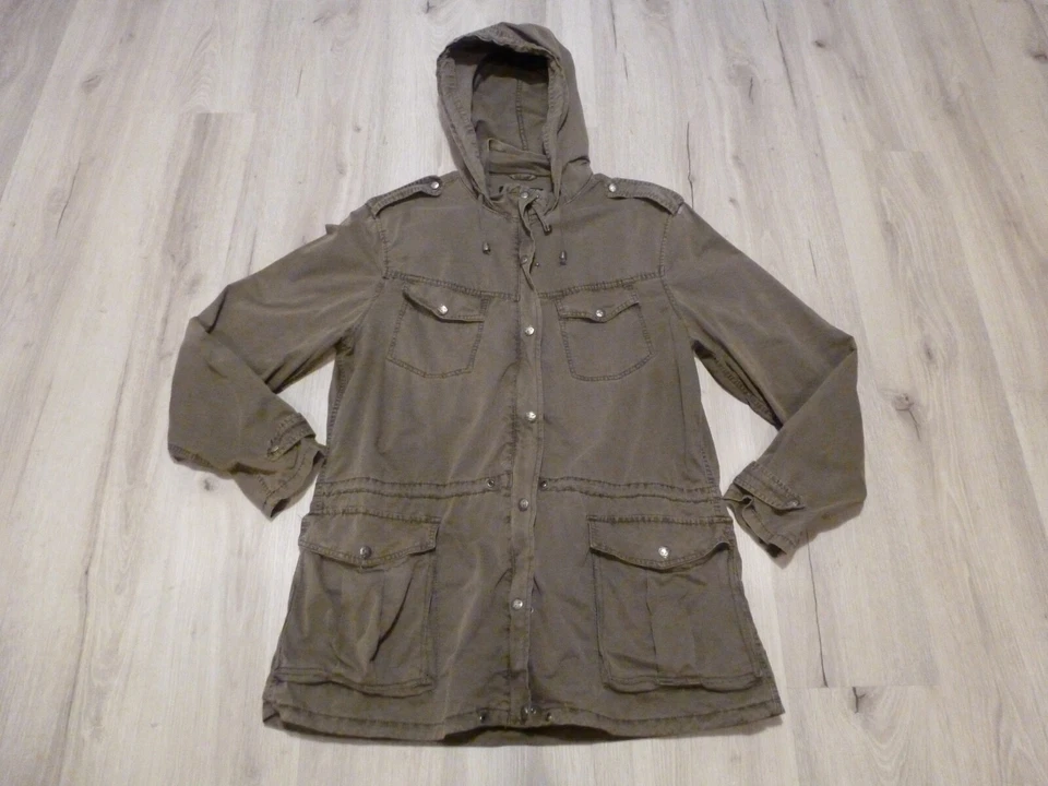 Chaqueta de Carga Buffalo David Bitton Sólida Todo Verde Tampa Para Mujer Talla Grande Foto 1 de 4