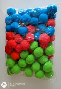 Balls for pool, colorful, absorbent,  reusable - 78-count - Picture 1 of 3
