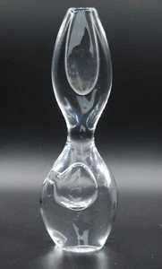 KOSTA: VICKE LINDSTRAND. GROSSE DOPPELVASE AUS KLARGLAS. SIGNIERT. RAR - Bild 1 von 6