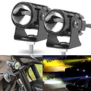 Yellow White Spot Driving LED Fog Light for Kawasaki Teryx Teryx4 Mule 610 2Pack - Picture 1 of 10