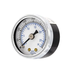 Dry Center Back Mount Pressure Gauge with 1.5" Dial, 0-400 PSI, 1/8" Male NPT - Picture 1 of 8