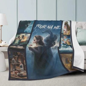 Personalized Plush Fleece Blanket beauty and the beast,halloween gift, blanket - Picture 1 of 4