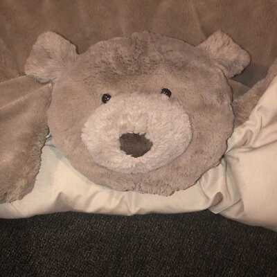 Manta de oso de peluche Pottery Barn para niños alfombra de juego de felpa bosque Lovey Foto 1 de 4