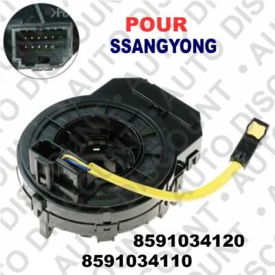 Contacteur tournant airbag pour SSANGYONG KORANDO, ACTYON,8591034120, 202008816 - Immagine 1 di 4