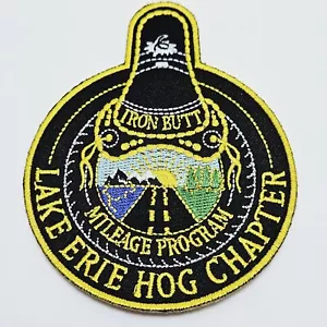 Lake Erie Hog Chapter Motorrad Patch Iron Butt Kilometerprogramm - Bild 1 von 6