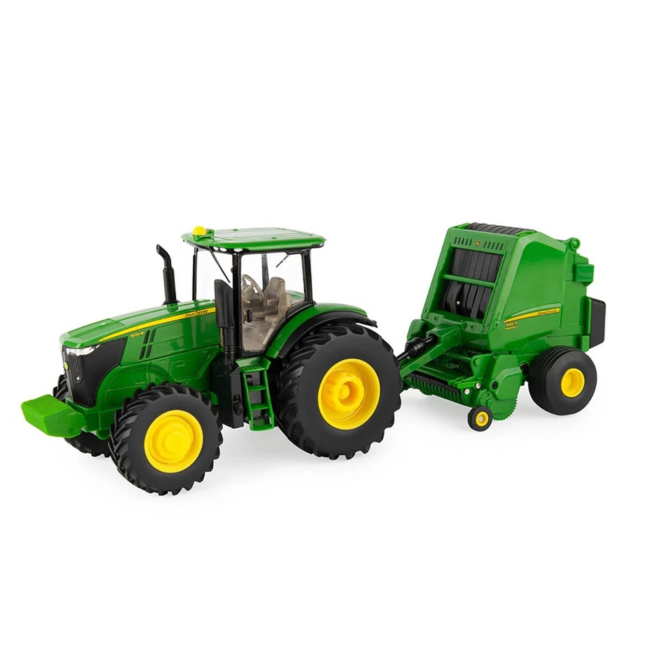 TOMY John Deere 1:32 7270R Tractor & Baler Set - Image 1 of 1