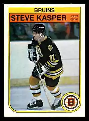 1982-83 O-Pee-Chee Steve Kasper #12 - Boston Bruins - Image 1 of 2