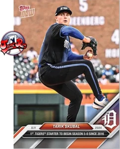 Tarik Skubal 2024 MLB TOPPS NOW 181 inizia la stagione 5-0 - Foto 1 di 2