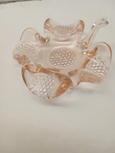 VTG Pink "Shamrock" Style Glass Ashtray/Trinket Dish - Picture 1 of 6
