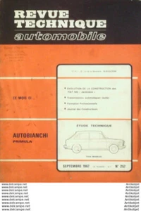 Revue Technique Automobile Autobianchi Primula Fiat 500  #257 - Picture 1 of 4