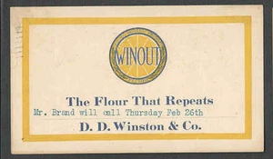 DATIERT 1914 PC UTICA NY D D WINSTON CO MEHL MFR HARTWEIZEN WINOUT SIEHE INFO - Bild 1 von 1