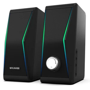 Computer Speakers, Bluetooth 5.0 Hi-Fi Stereo PC Speakers, - Picture 1 of 6