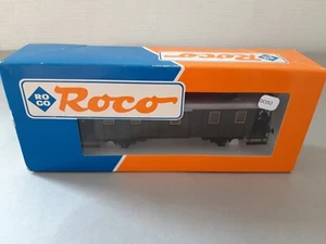 DC052 ROCO 44829 Train Ho 1/87 Fourgon à bagages à plateforme DRG vert - Picture 1 of 8