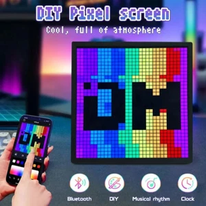 Pixel Art Digitaler Display Bilderrahmen 32x32 LED Beleuchtungsdeko App steuerba - Bild 1 von 15