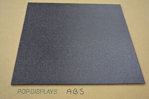 Abs Plastic Black Sheet  1/4" x 12" x 8”  Vacuum Forming