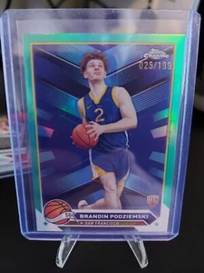 2023-24 Topps Chrome Brandin Podziemski Aqua Refractor RC /199 #190 - Bild 1 von 2