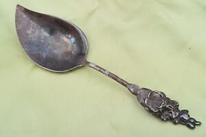 Vintage Reed & Barton Spoon/Jelly Server Harlequin Apple Blossom Silver Plated
