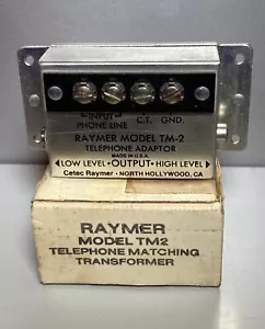 Raymer TM2 Telephone Matching Transformer *FREE SHIP* - Picture 1 of 1