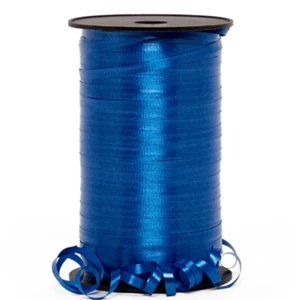 Royal Blue Crimped Curling Ribbon - 500 Yards Roll, 3/16" Wide, Christmas, Gifts - Picture 1 of 1