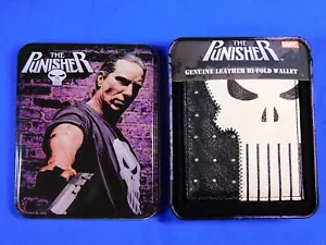 BILLETERA BIPLEGABLE DE CUERO GENUINO MARVEL PUNISHER BIOWORLD - Imagen 1 de 3