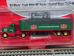 DEL MONTE SEMI - WC BIANCO con RIMORCHIO TELLATO ALTAMENTE DETTAGLIATO Scala HO RTR NUOVO - Foto 1 di 11