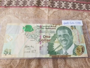 Bahamas 1 Dollar 2008 Circulated - C949 Tariff Incl - Picture 1 of 2