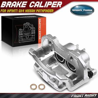 Front Right RH Brake Caliper w/ Bracket for Infiniti QX4 98-03 Nissan Pathfinder - Image 1 of 4