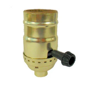 3 TERMINALI 2 CIRCUITI BR-PLT PRESA PARTE LAMPADA NOTTURNA 1/4IPS TR-44 FORO GRANDE - Foto 1 di 2
