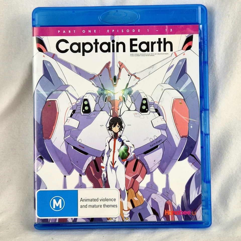 CAPTAIN EARTH Parte Uno Eps 1-13 Blu-Ray 2 Discos Región B Anime Hanabee Bones Foto 1 de 4