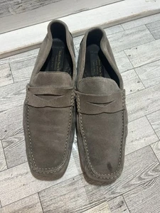 To Boot New York Adam Derrick Suede Driving Shoes Loafers Slip On Gray 9 Italy - Picture 1 of 8
