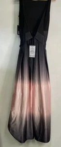 SLNY Black Pink Purple Ombre Maxi Formal Dress Gown NWT - Women's 8 w/ Tags - Picture 1 of 6