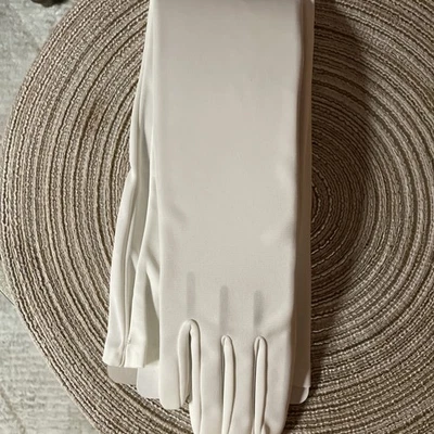 Women's Opera Wedding  Evening Party Prom Costume Gloves Satin Long Gloves 22" - Image 1 of 4