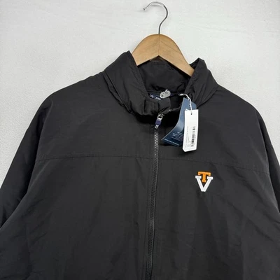 Virginia Tech Jacket Mens 2XT 2XL Tall Black Wind Rain Resistant Hooded NEW - Image 1 of 4