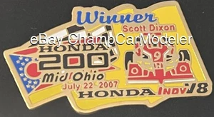 2007 Scott Dixon Honda 200 Mid Ohio Indy V8 Pin Target Chip Ganassi Racing 500 - Picture 1 of 1