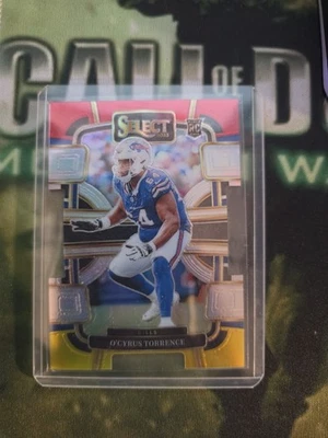 2023 Select - Concourse O'Cyrus Torrence #12 Black & Green Prizm Die-Cut (RC) - Image 1 of 2